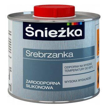 Farba Silikonowa Srebrzanka Żaroodporna Srebrna 5L Śnieżka