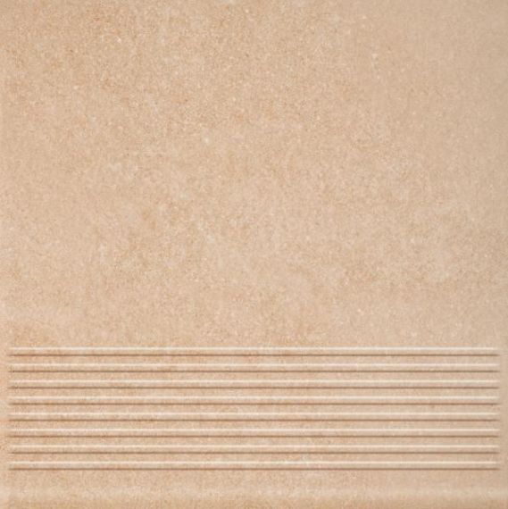 Stopnica Mattone Sabbia Beige Struktura Mat 30x30 Paradyż