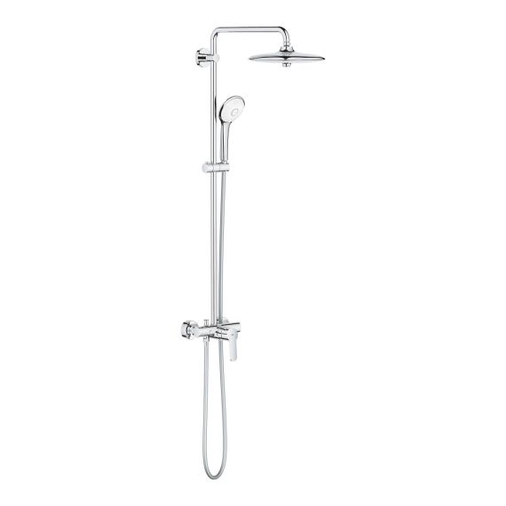 System Prysznicowy Z Jednouchwytową Baterią Ścienną Euphoria System 27473002 Grohe