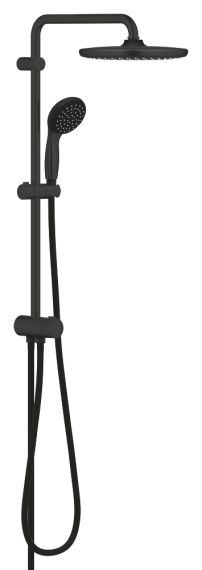 System Prysznicowy Z Przełącznikiem Vitalio Start System 250 Czarny Mat 266802430 Grohe
