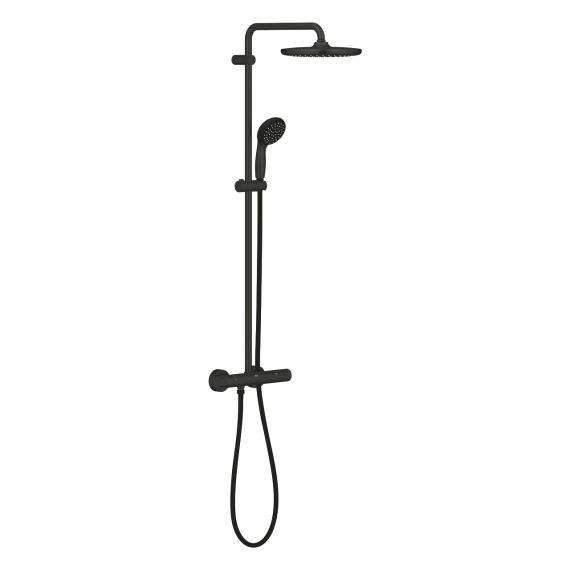 System Prysznicowy Z Termostatem Vitalio Start System 250 Czarny Mat 266772430 Grohe System Prysznicowy Z Termostatem Vitalio Start System 250 Czarny Mat 266772430 Grohe