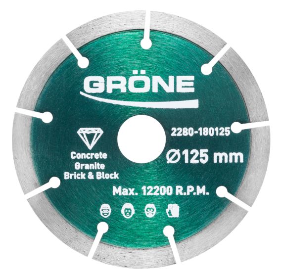 Tarcza Diamentowa Grone Krawędź Segmentowa 125x22,2mm 2280-180125 Kaem