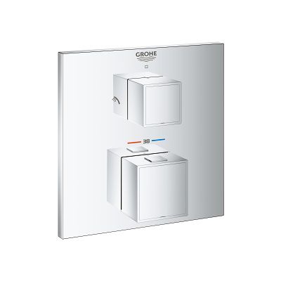 Termostatyczna Bateria Prysznicowa Do Obsługi Dwóch Wyjść Wody Grohtherm Cube 24154000 Grohe