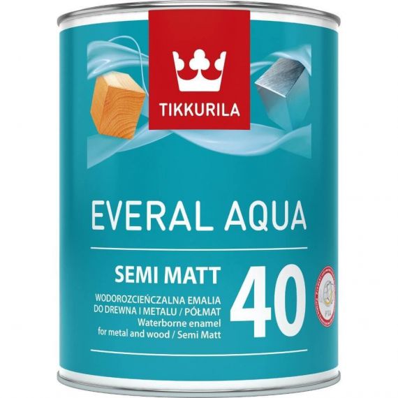 Emalia Akrylowa Everal Aqua Semi Matt 2,7L Baza-C Tikkurila