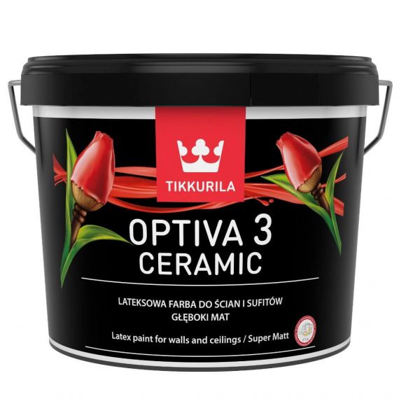 Farba Lateksowa Optiva Ceramic Super Matt 0,9L Baza-A Tikkurila