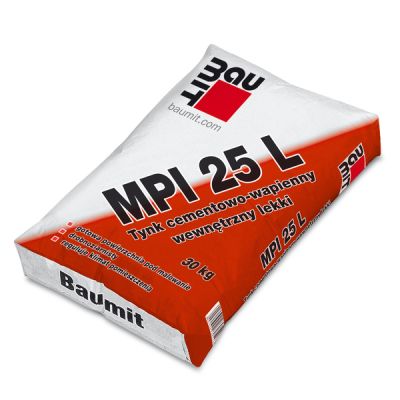 Tynk Cementowo Wapienny Lekki Maszynowy Mpi 25 L 30Kg Baumit