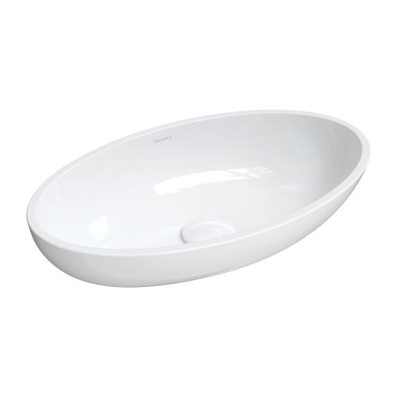 Umywalka Nablatowa Crete Biały 51x30 CRETEBP Omnires