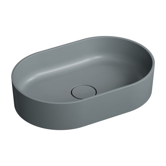Umywalka Nablatowa Ovo Ash Grey Mat 55x36 OVOUNAG Omnires