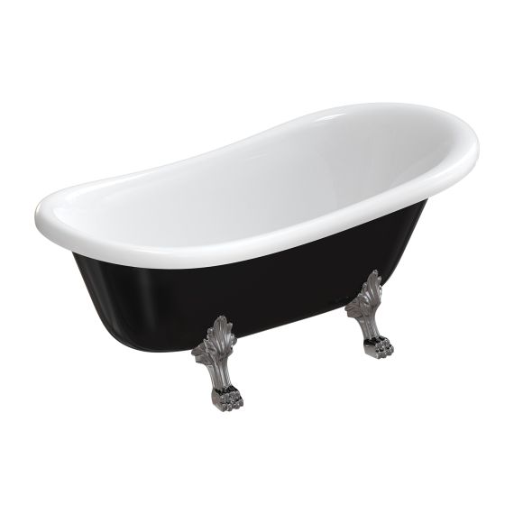 Wanna Wolnostojąca Atena Czarno-Biała 174,5x82 ATENA174BCP Omnires