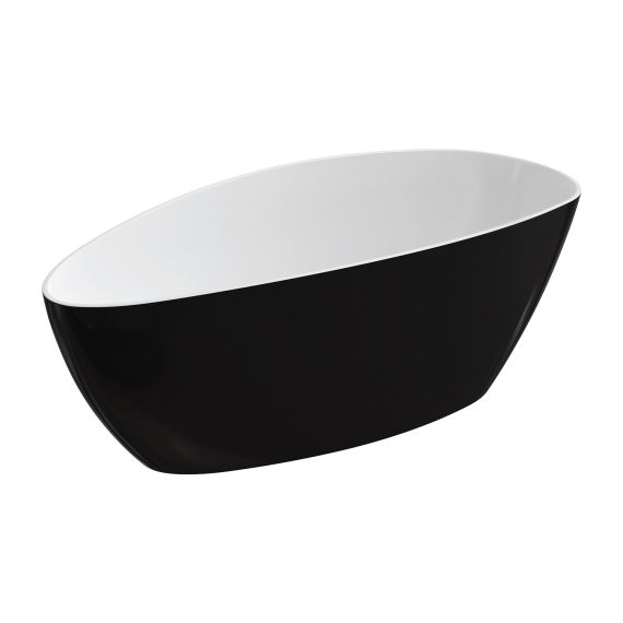 Wanna Wolnostojąca Barcelona Czarno-Biała 156x71 BARCELONA156BCP Omnires