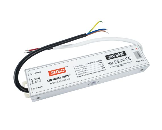 Zasilacz IP67 Do Taśmy LED - 24V 3,33A 80W Kingled