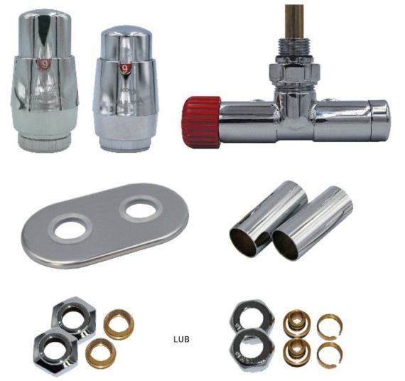 Zestaw Grzejnikowy Unico Lewy Chrom A000M875A002/L(PEX) Varioterm