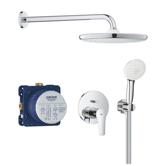 Zestaw Prysznicowy Eurosmart Z Deszczownicą Tempesta 250 25288000 Grohe