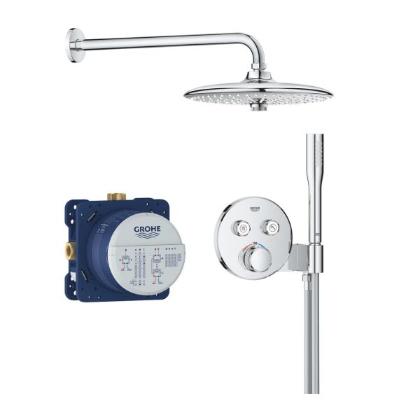 Zestaw Prysznicowy Grohtherm SmartControl Z Deszczownicą Euphoria 260 34867000 Grohe