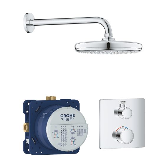 Zestaw Prysznicowy Grohtherm Z Deszczownicą Tempesta 210 34728000 Grohe