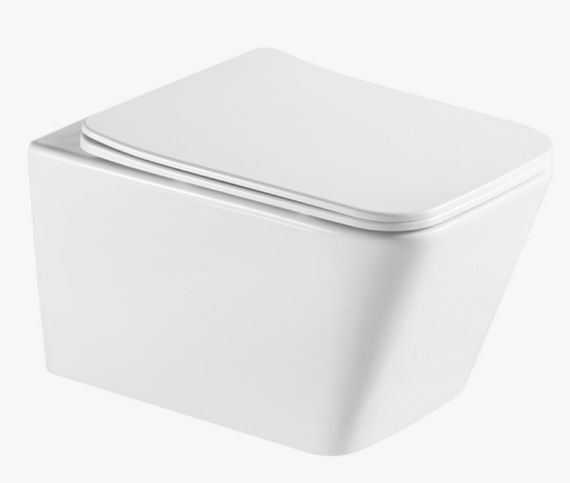 Zestaw WC Tavi Square 1750152SQ 51,5X36X35 Biały Bevisa