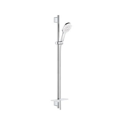 Zestaw Z Drążkiem Prysznicowym, 3 Strumienie Rainshower SmartActive 130 Moon White 26579LS0 Grohe