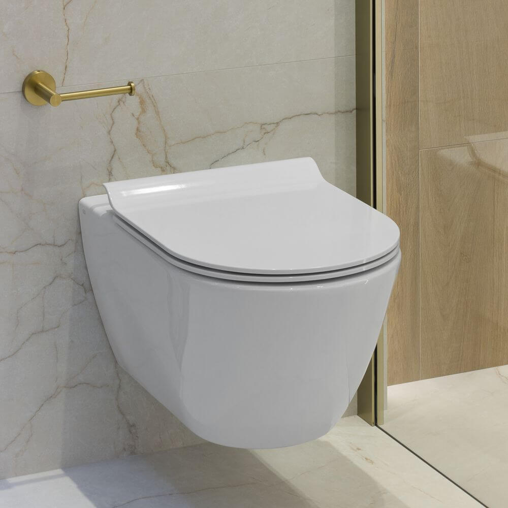 Łazienka w ciepłych tonacjach Venice Ivory Ceramica Limone
