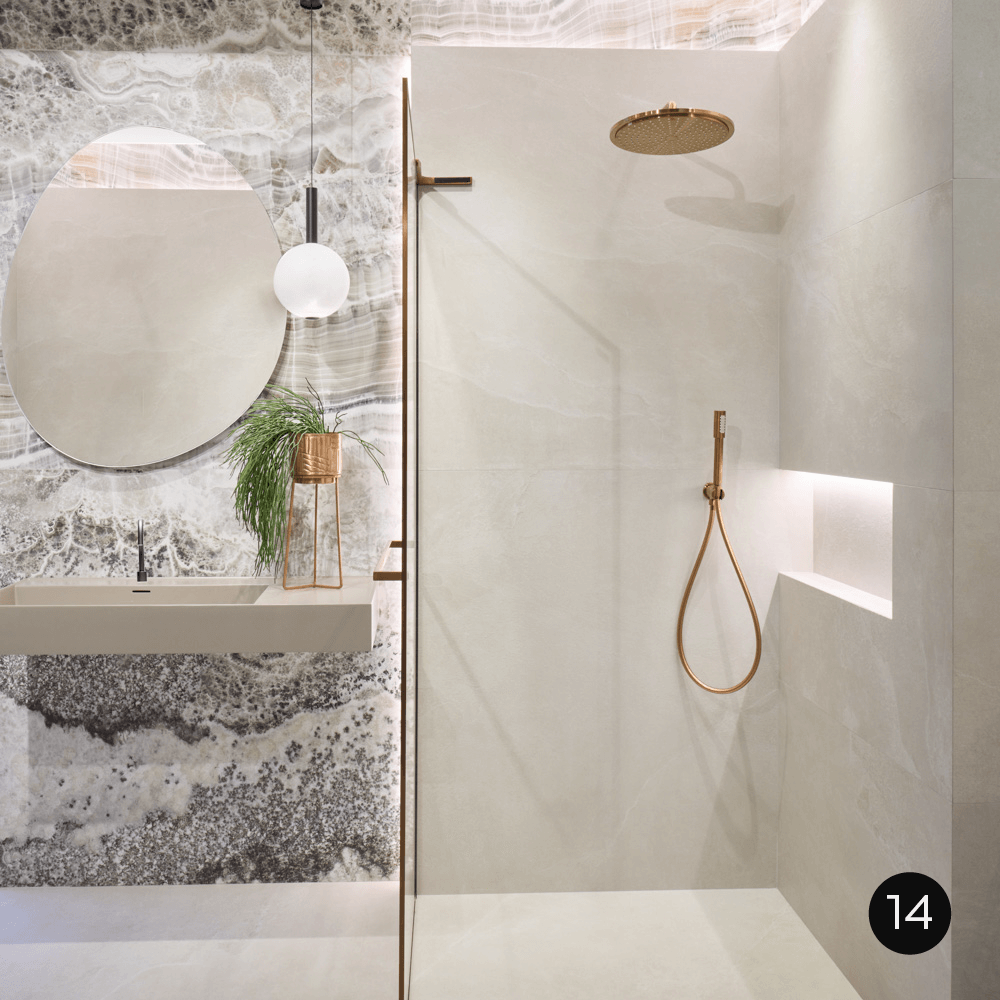 Nowoczesne wnętrze z Azuma Rock White Mat