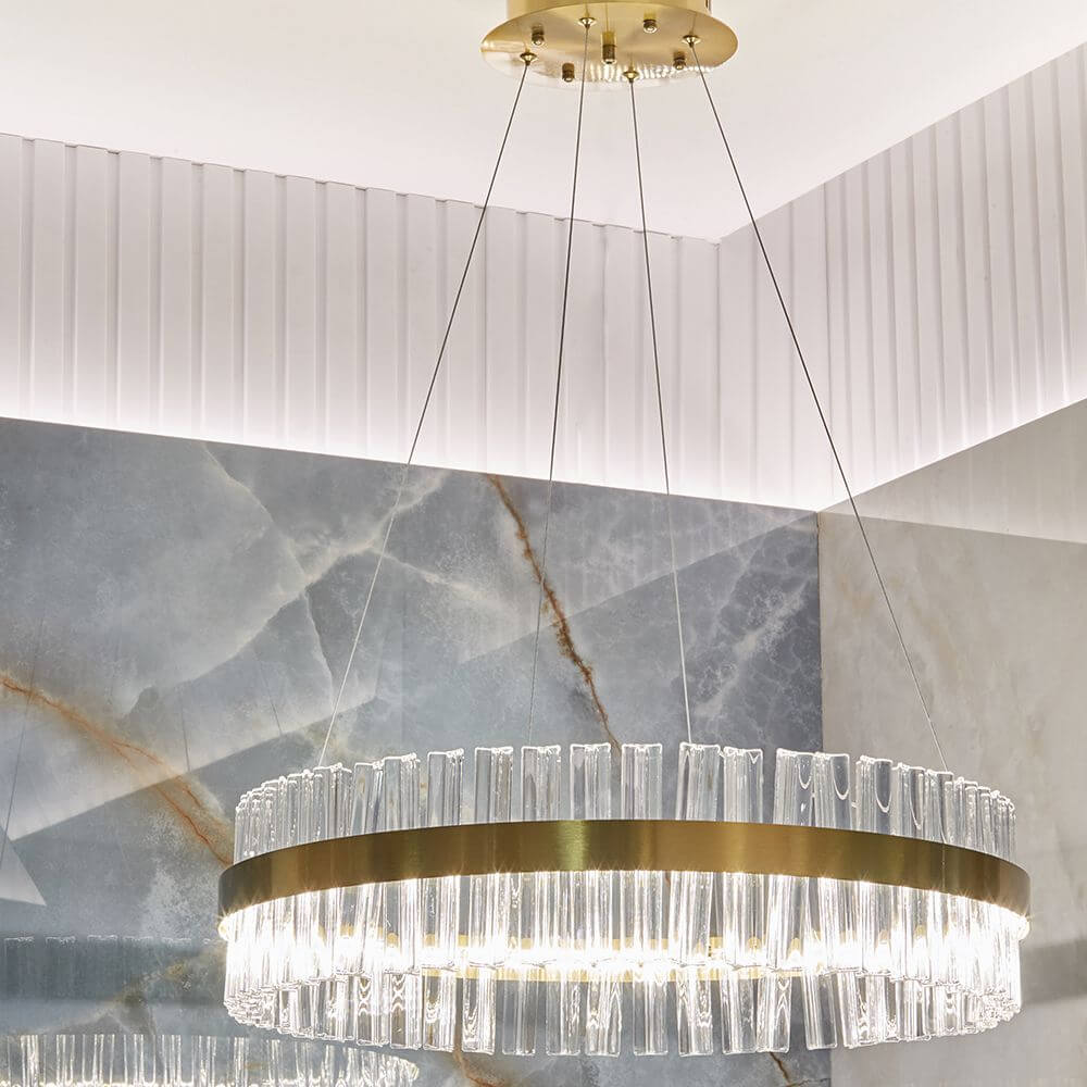 Aranżacja w stylu modern classic w odcieniach błękitu Bunkyo