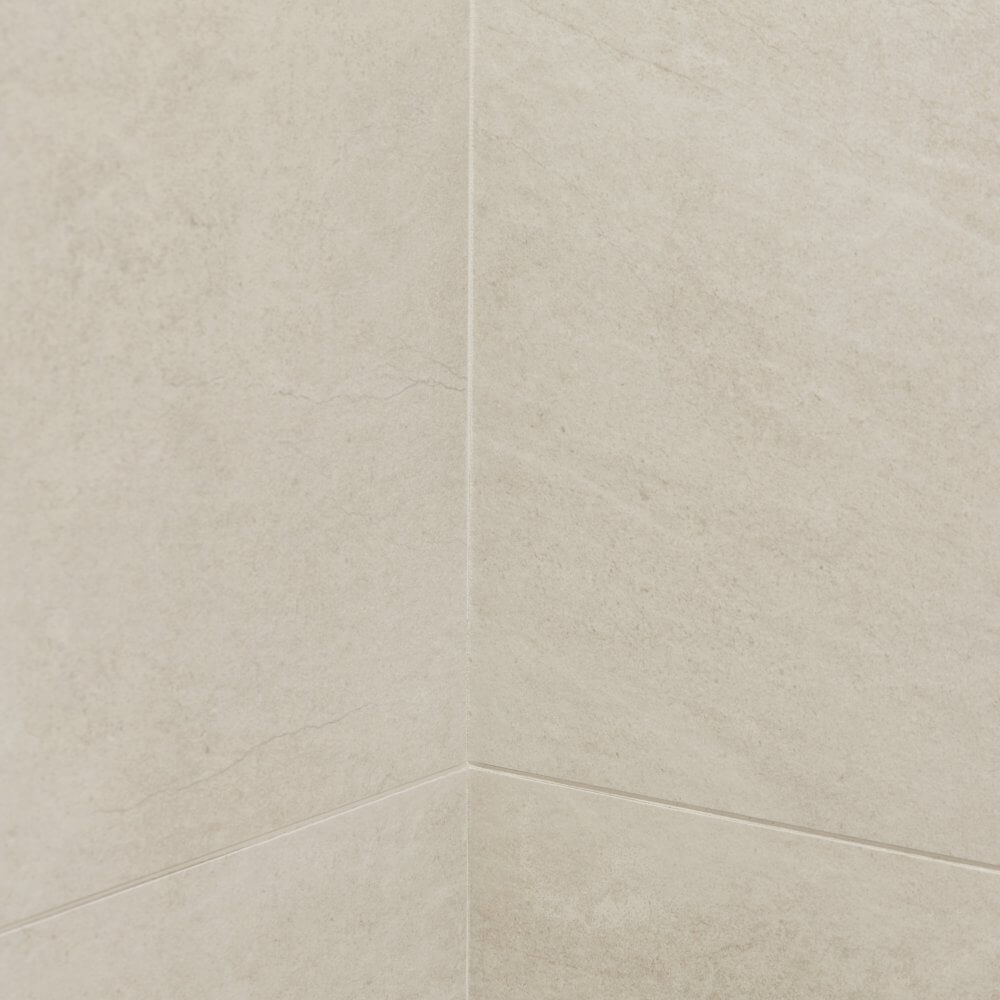 Płytki w jodełkę w łazience minimalistycznej