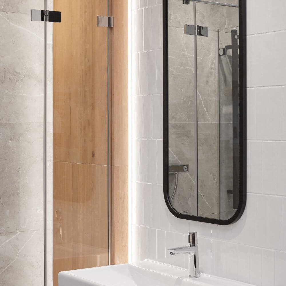 Łazienka w stylu naturalnym Katania Grey