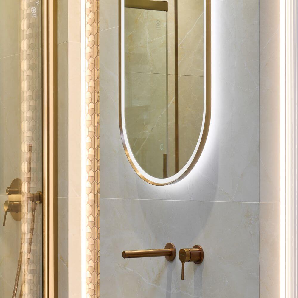 Elegancka łazienka w ciepłych beżach z płytkami Elegant Look Beige