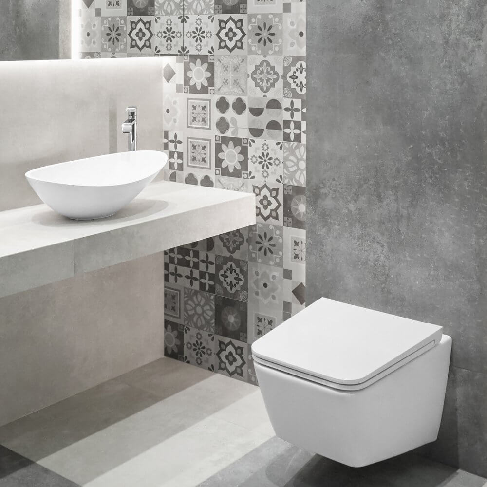 Jasnoszara łazienka Ocean Grey
